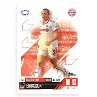 153 Magdalena Eriksson FC Bayern München UWCL Match Attax Extra 2025