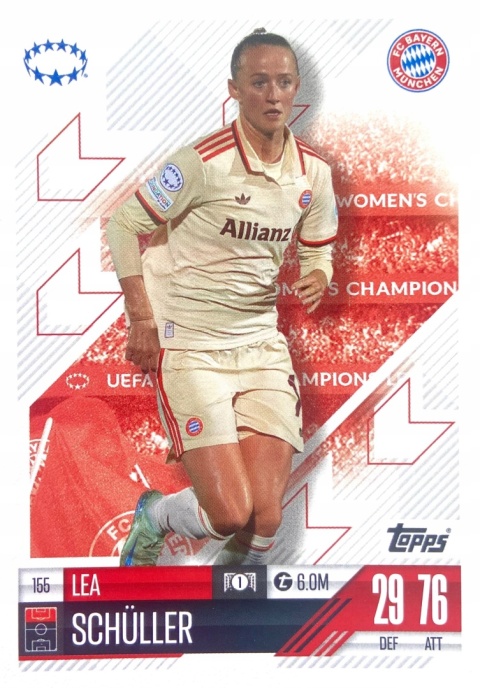 155 Lea Schüller FC Bayern München UWCL Match Attax Extra 2025