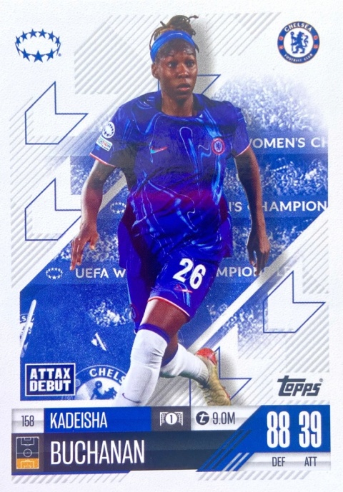 158 Kadeisha Buchanan Chelsea UWCL Match Attax Extra 2025