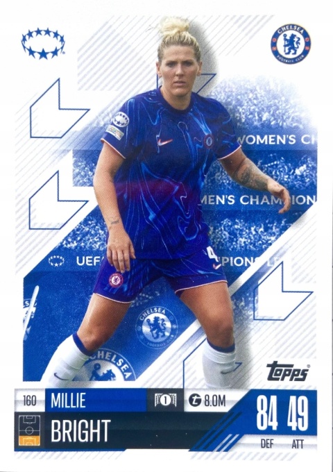 160 Millie Bright Chelsea UWCL Match Attax Extra 2025