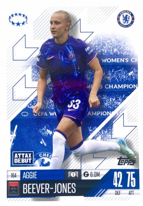 164 Aggie Beever-Jones Chelsea UWCL Match Attax Extra 2025