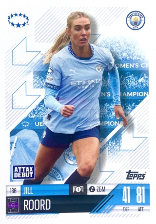 166 Jill Roord Manchester City UWCL Match Attax Extra 2025
