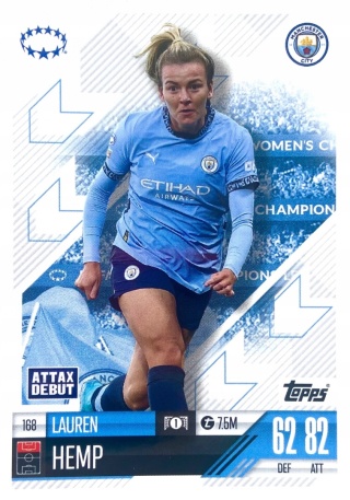 168 Lauren Hemp Manchester City UWCL Match Attax Extra 2025