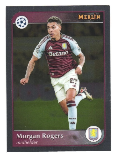 27 Morgan Rogers Aston Villa Base Topps Merlin 2024/25