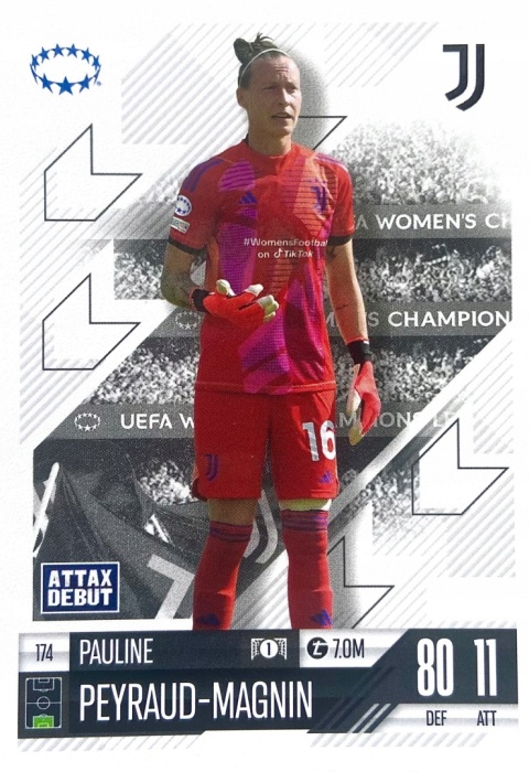 174 Pauline Peyraud-Magnin Juventus UWCL Match Attax Extra 2025
