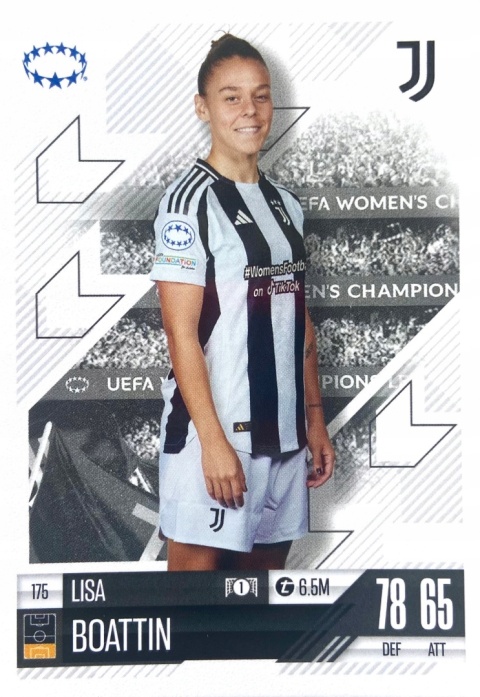 175 Lisa Boattin Juventus UWCL Match Attax Extra 2025