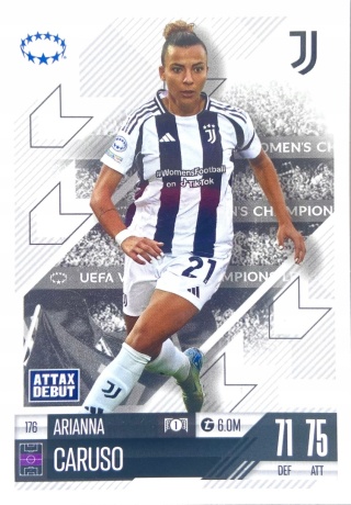 176 Arianna Caruso Juventus UWCL Match Attax Extra 2025