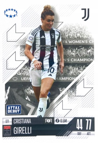 177 Cristiana Girelli Juventus UWCL Match Attax Extra 2025