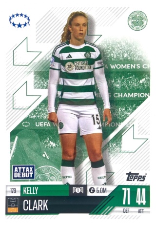 179 Kelly Clark Celtic FC UWCL Match Attax Extra 2025