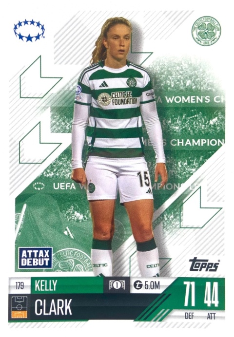 179 Kelly Clark Celtic FC UWCL Match Attax Extra 2025