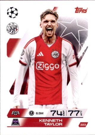 223 Kenneth Taylor Ajax Base Match Attax 2025/26
