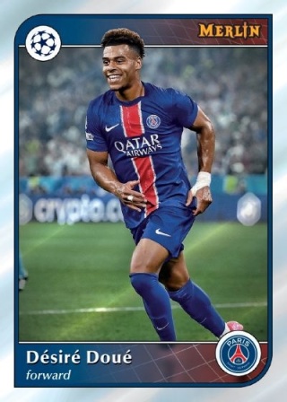 78 Désiré Doué PSG Base Topps Merlin 2024/25