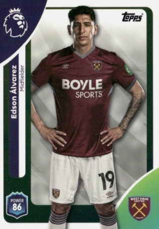279 Edson Álvarez West Ham Base Premier League 2026