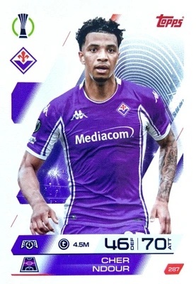 287 Cher Ndour Fiorentina Base Match Attax 2025/26