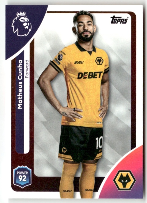 303 Matheus Cunha Wolverhampton Base Premier League 2026