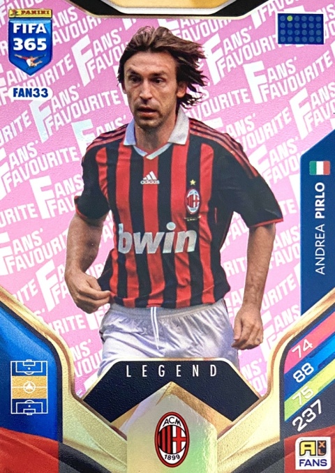 FAN33pi Andrea Pirlo AC Milan Fans Favourite Legend FIFA 365 2026