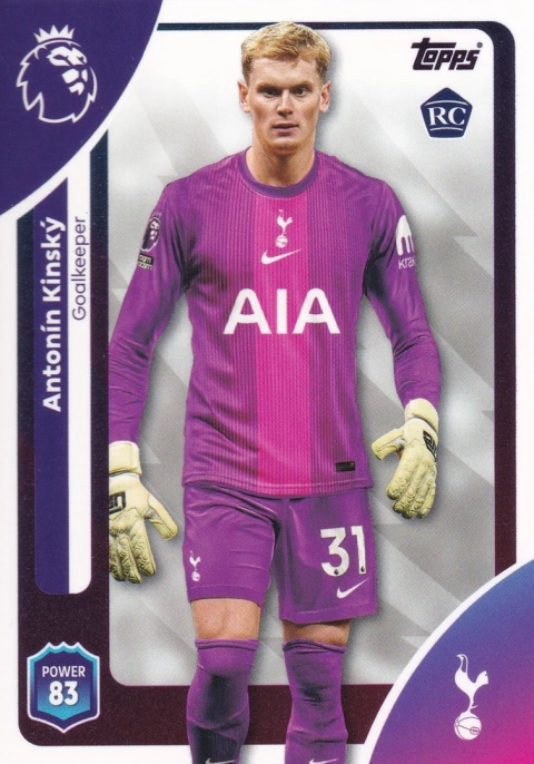 254 Antonín KinskýRC Tottenham Base Premier League 2026