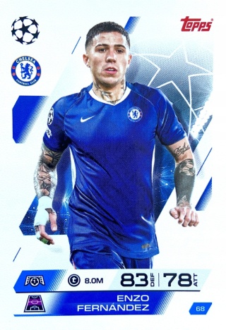 68 Enzo Fernádez Chelsea Base Match Attax 2025/26