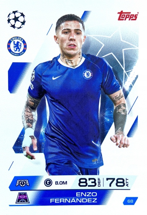 68 Enzo Fernádez Chelsea Base Match Attax 2025/26