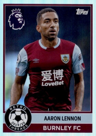 399 Aaron Lennon Burnley Retro Threads Premier League 2026