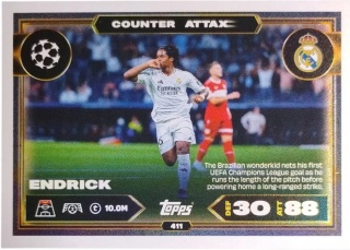 411 Endrick Real Madryt Counter Attax Match Attax 2025/26