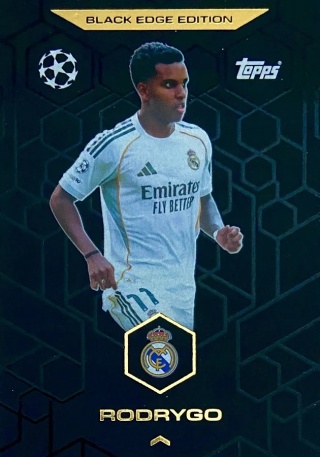 BE4 Rodrygo Real Madryt Black Edge Edition Match Attax 2025/26