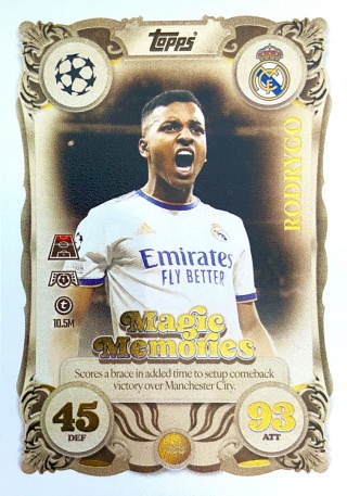 433 Rodrygo Real Madryt Magic Memories Match Attax 2025/26