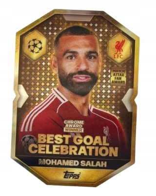 CA6 Mohamed Salah Liverpool Chrome Award Winner Match Attax 2025/26
