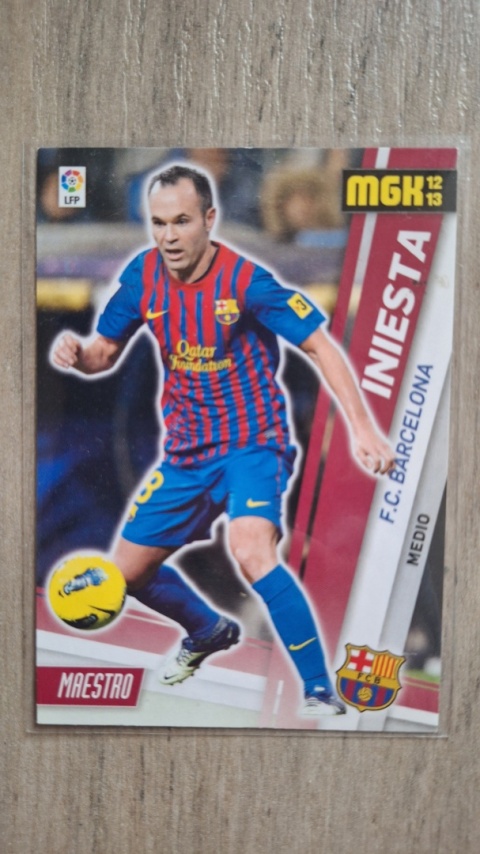 48 Iniesta F.C. Barcelona Base cards Panini Liga BBVA 2012/2013 Megacracks