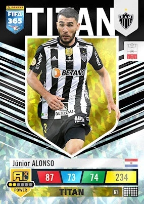 61 Júnior Alonso Atlético Mineiro POWER / Titan FIFA 365 2023