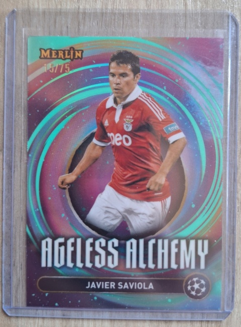 AA-22 Saviola 15/75 SL Benfica Ageless Alchemy Topps Merlin 2024/25