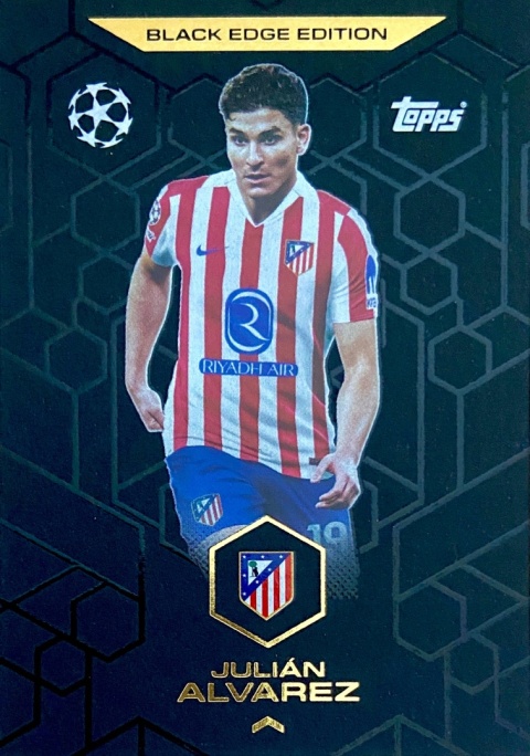 BE5 Julián Alvarez Atlético Madryt Black Edge Edition Match Attax 2025/26