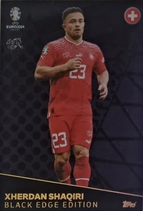 BE9 Xherdan Shaqiri Switzerland Black Edge EURO 2024 Match Attax