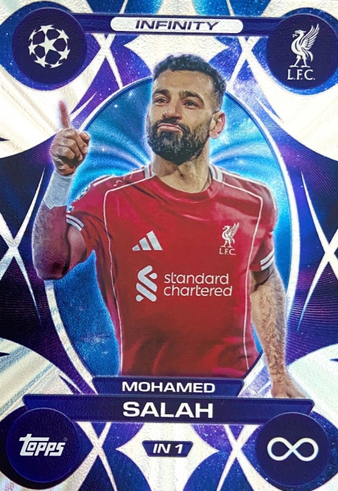 IN1 Mohamed Salah Liverpool Infinity Match Attax 2025/26
