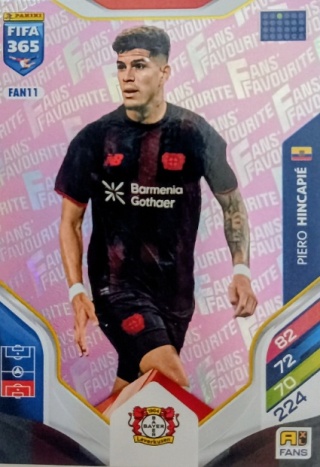 FAN11pi Piero Hincapié Bayer Leverkusen Fans Favourite Pink FIFA 365 2026