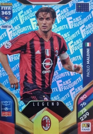FAN16 Paolo Maldini AC Milan Fans Favourite blue Legend FIFA 365 2026