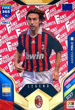 FAN33 Andrea Pirlo AC Milan Fans Favourite Red Legend FIFA 365 2026