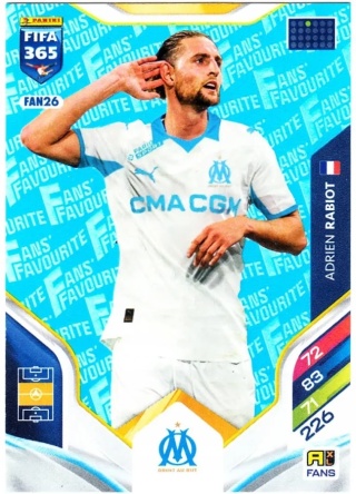 FAN26 Rabiot Olympique Marsylia Fans Favourite Blue FIFA 365 2026