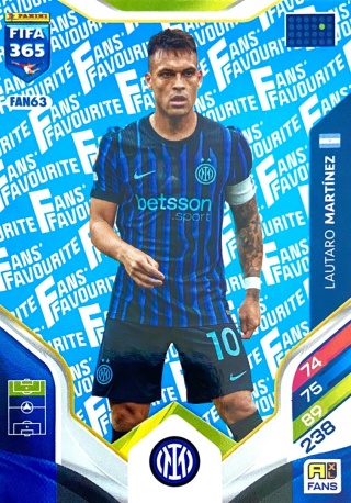 FAN63bu Lautaro Martínez Inter Fans Favourite Blue FIFA 365 2026