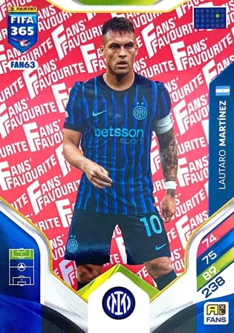 FAN63 Lautaro Martínez Inter Fans Favourite Red FIFA 365 2026