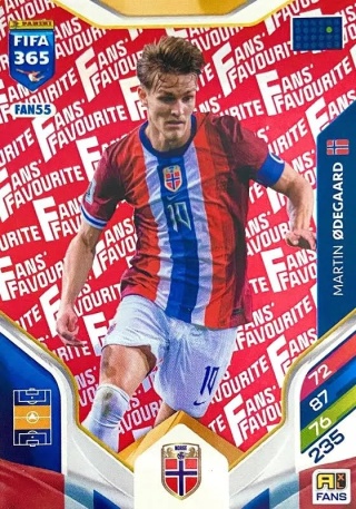 FAN55r Martin Ødegaard Norway Fans Favourite Red FIFA 365 2026
