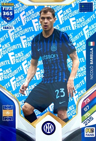 FAN31bu Nicoló Barella Inter Fans Favourite Blue FIFA 365 2026