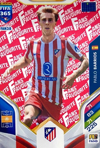FAN38r Pablo Barrios Atletico Madryt Fans Favourite Red FIFA 365 2026