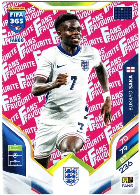 FAN88 Bukayo Saka England Fans Favourite Red FIFA 365 2026