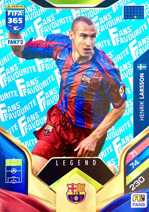 FAN72bu Henrik Larsson Barcelona Fans Favourite Blue Legend FIFA 365 2026