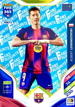 FAN73bu Robert Lewandowski Barcelona Fans Favourite Blue FIFA 365 2026