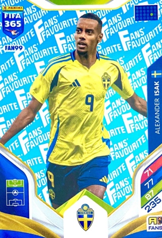 FAN99bu Aleksander Isak Sweden Fans Favourite Blue FIFA 365 2026