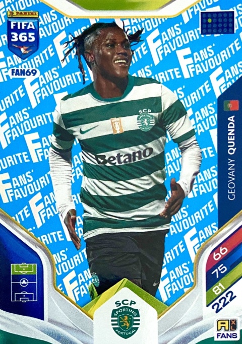 FAN69bu Geovany Quenda Sporting Fans Favourite Blue FIFA 365 2026