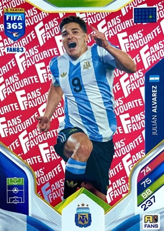 FAN83 Julián Álvarez Argentina Fans Favourite Red FIFA 365 2026