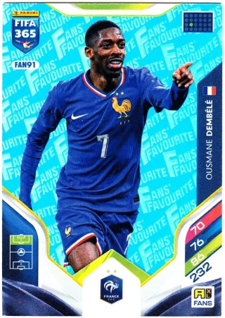 FAN91bu Ousmane Dembélé France Fans Favourite Blue FIFA 365 2026